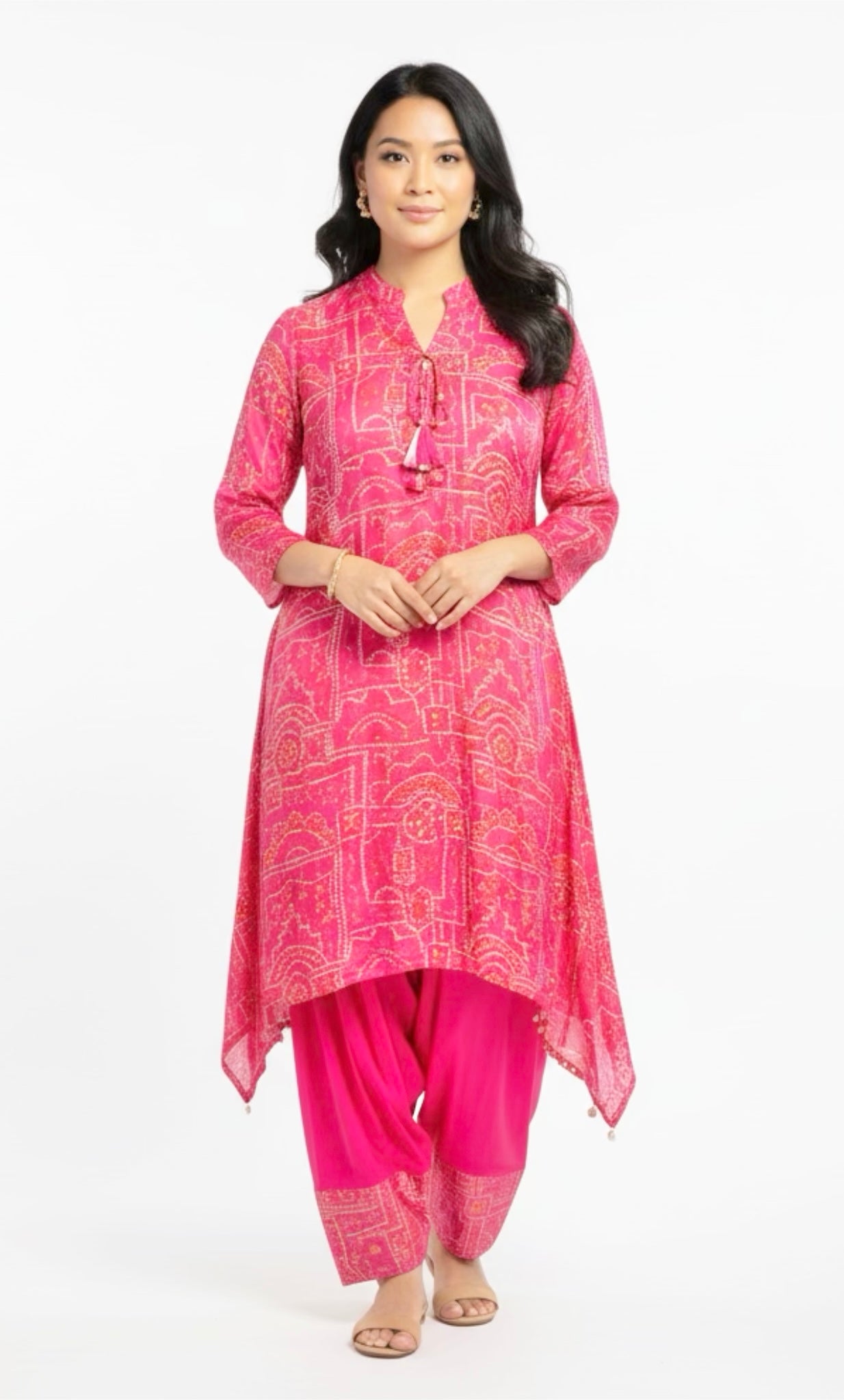 Hot pink bandini co-ord set