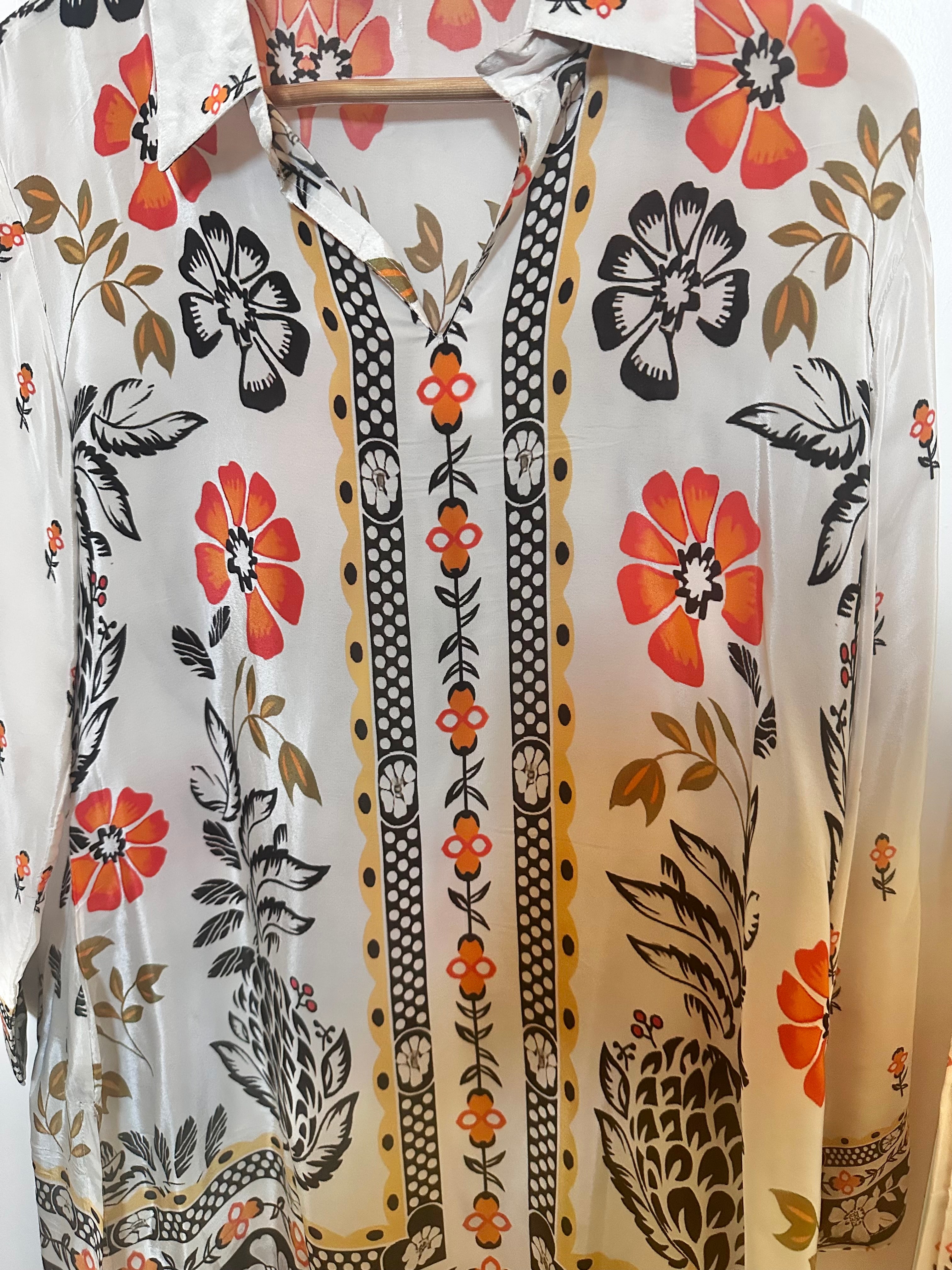 White printed co-ord set