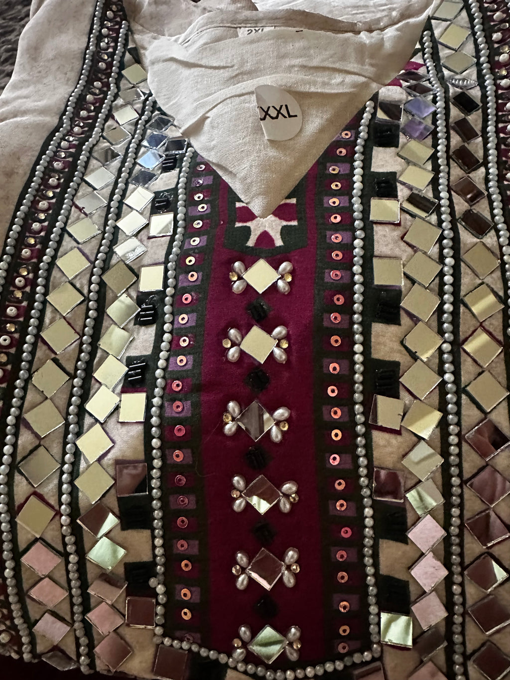 Ivory printed Sharara suit