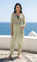 Mint green kaftaan set