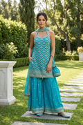 Turquoise garara set