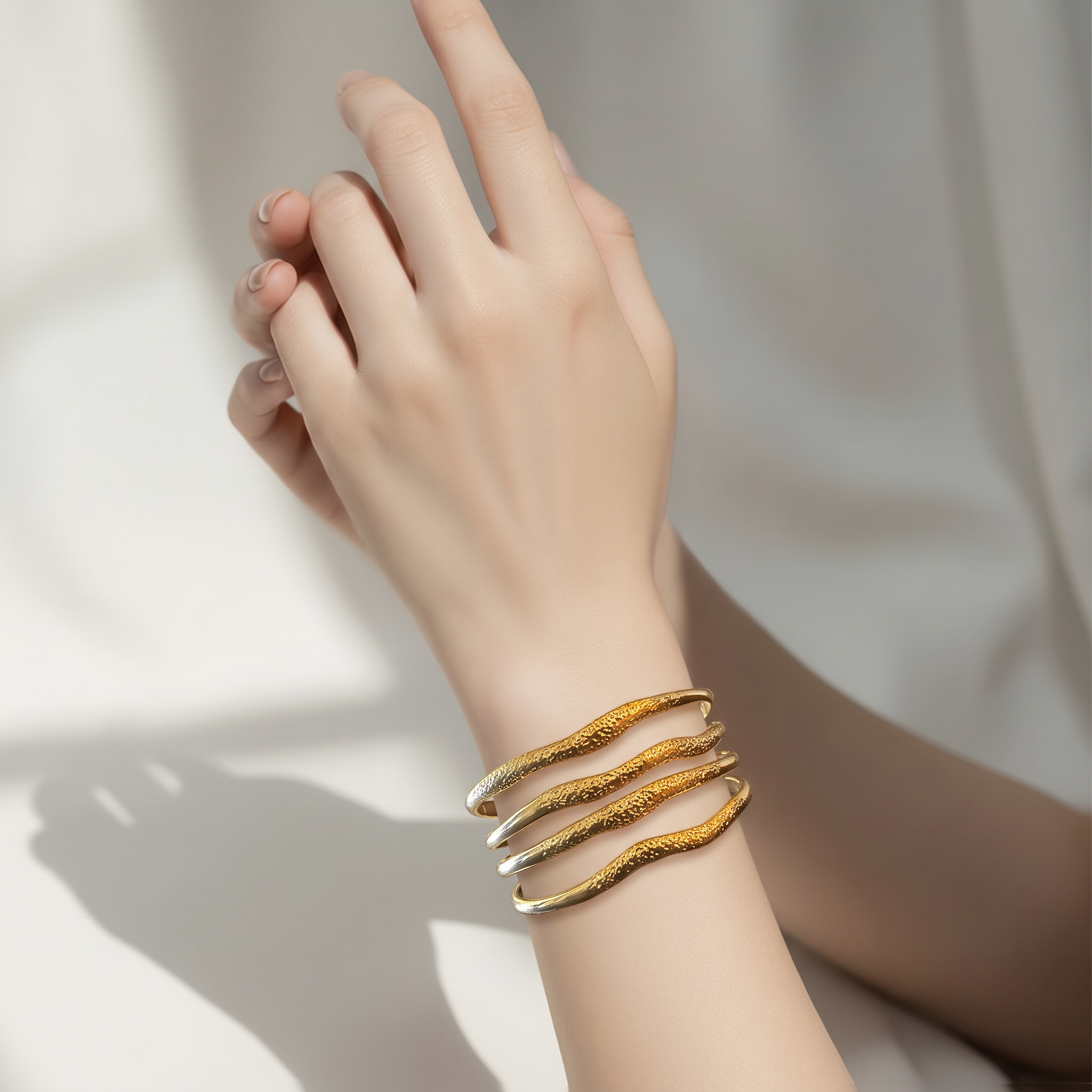 Gold finish bracelet
