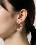 Pink n Ruby ad earrings