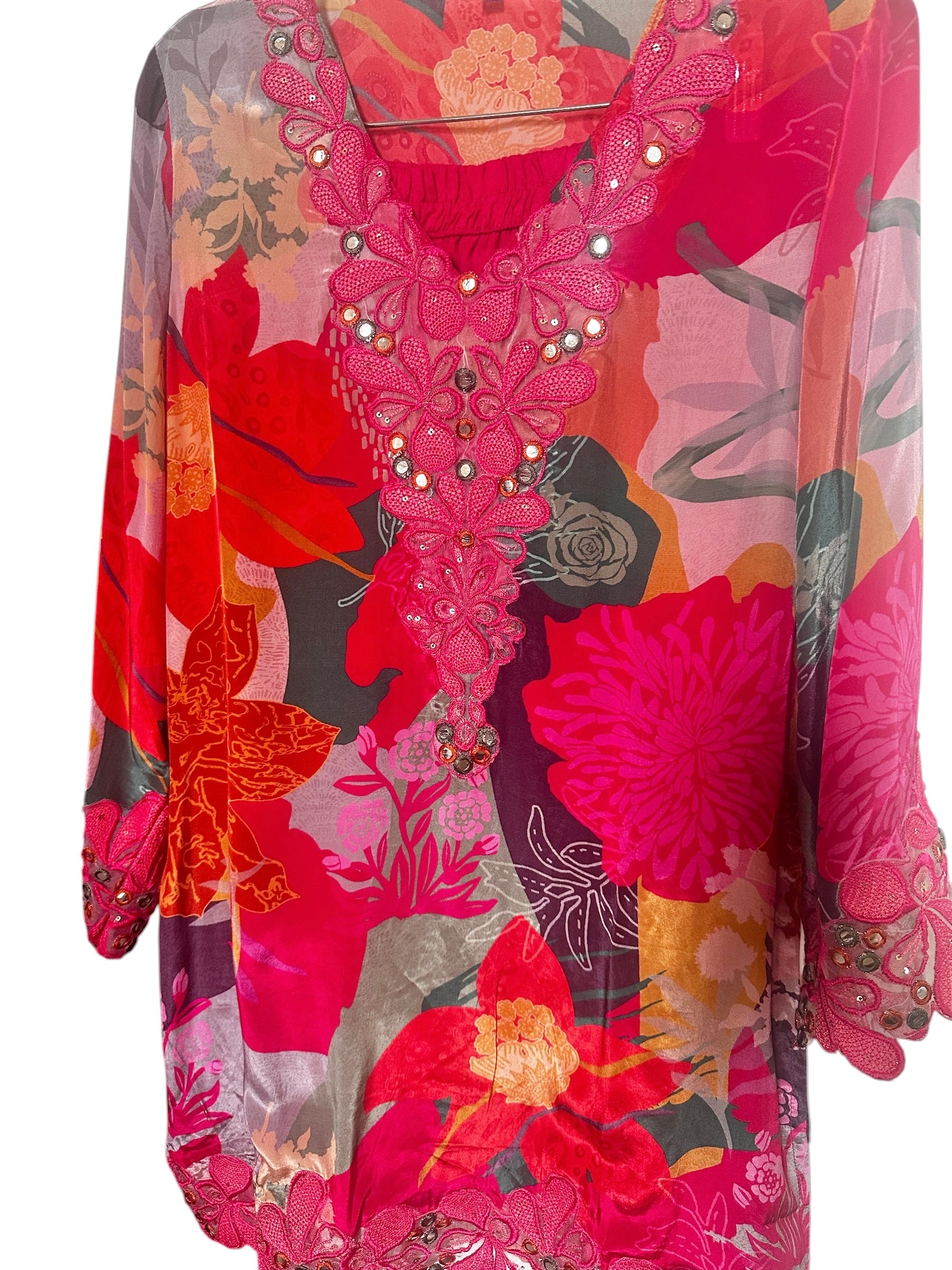 Floral printed farshi salwaar suit