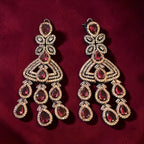 Ruby Victorian ad earrings