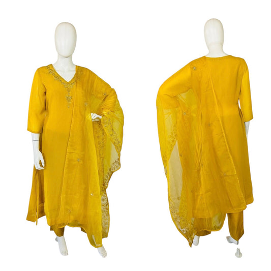 Yellow tissue suit