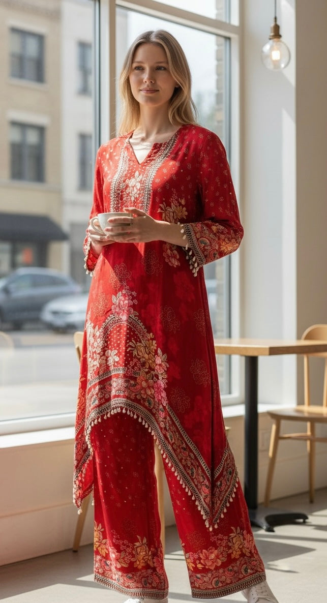 Red co- ord set