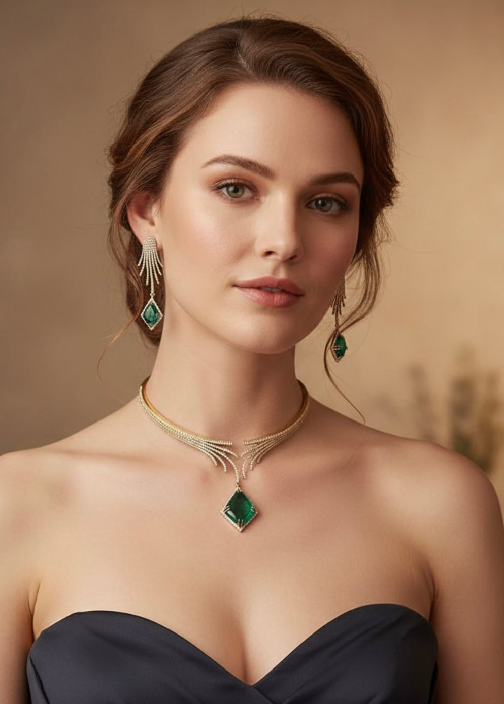 Emerald green ad set