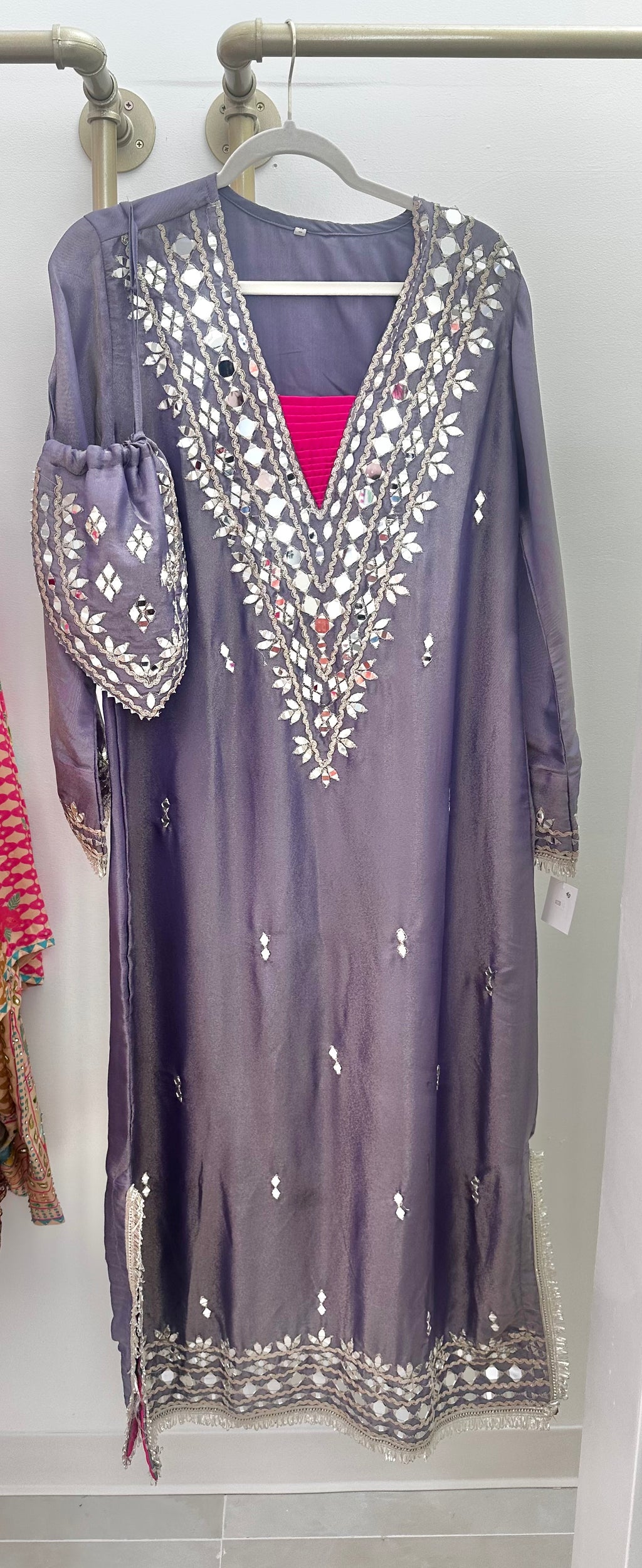 Purple long dress