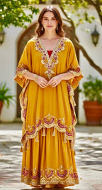 Yellow kaftaan set
