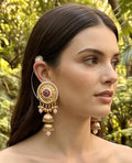 2-tiered jhumka earrings