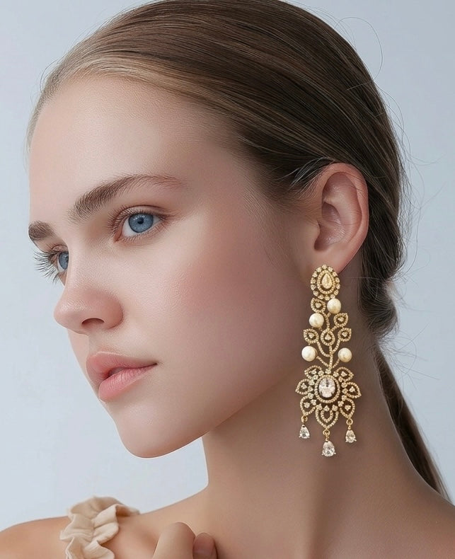 Clear ad earrings