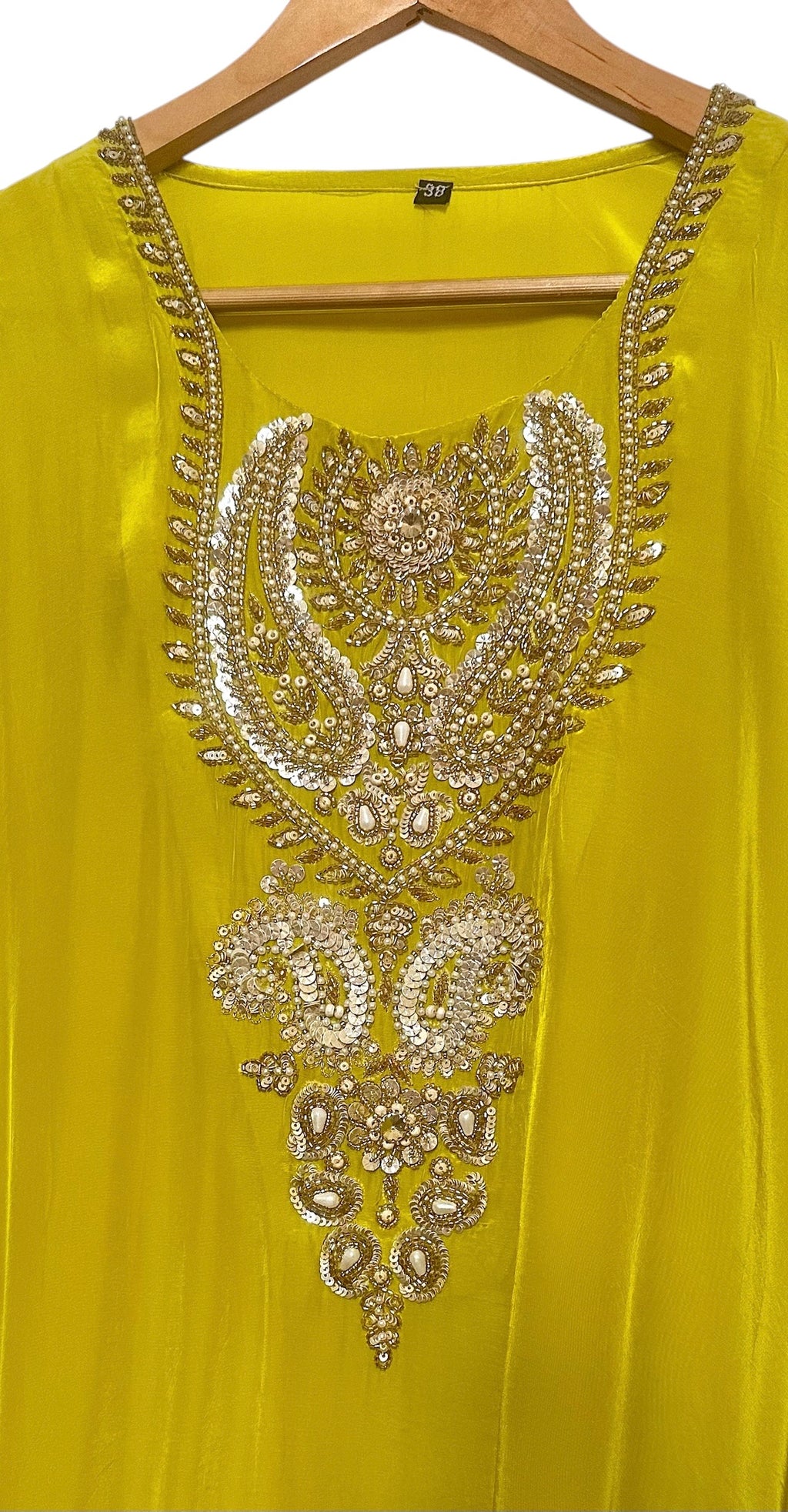 Lime green kaftaan set