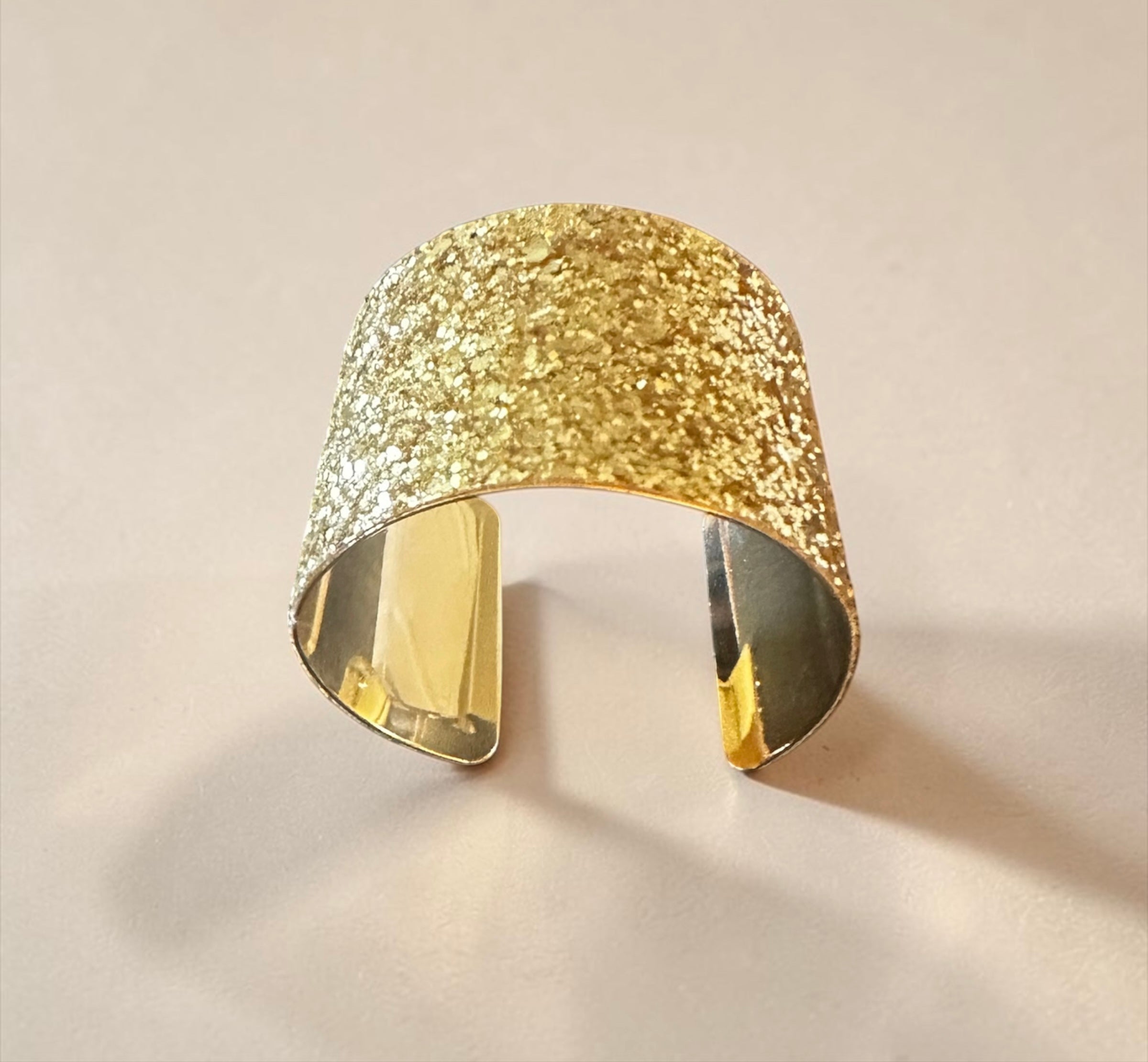 Gold sequins bracelet