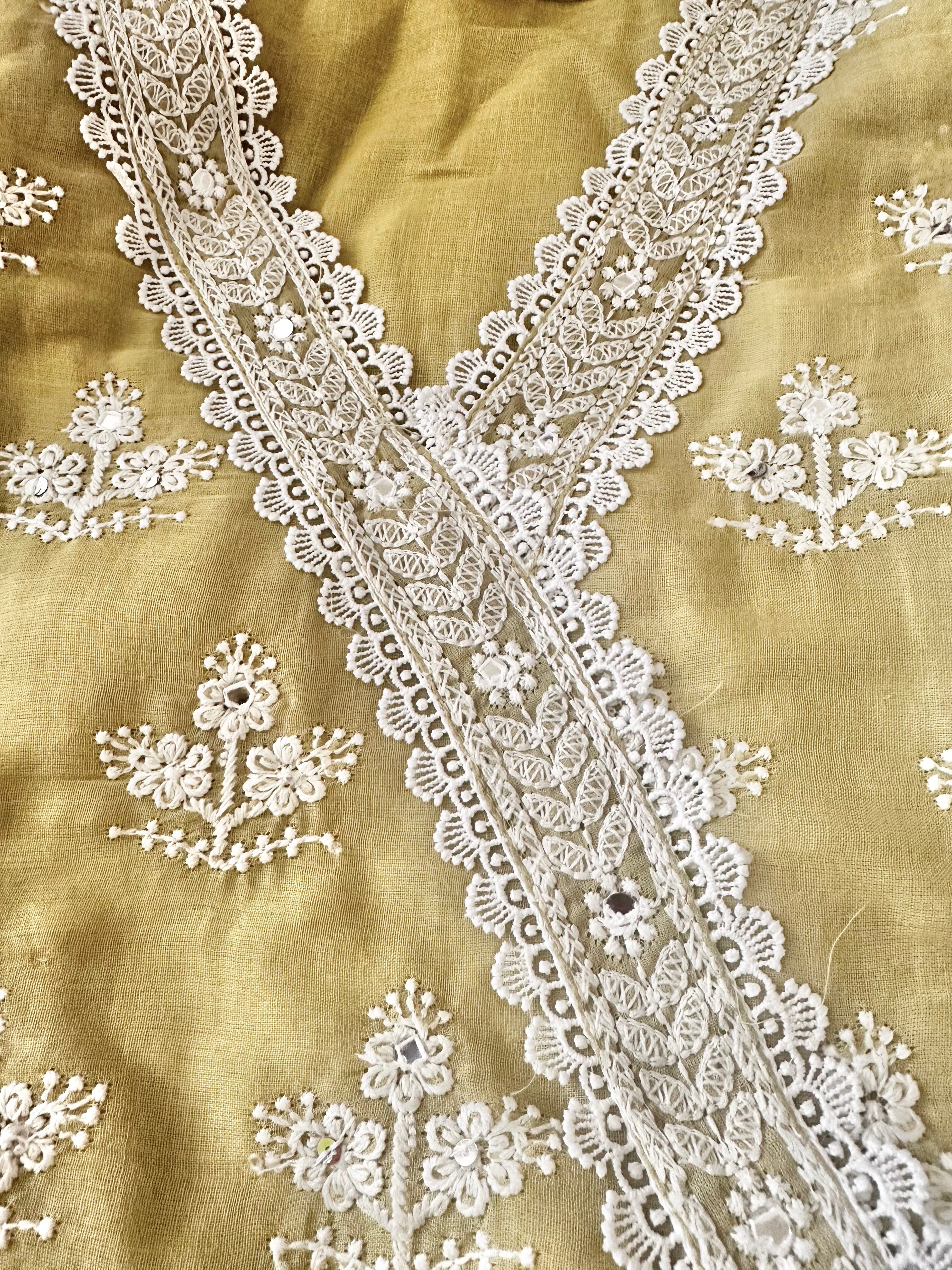 Green anarkali suit