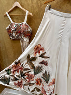 Ivory palazzo fusion outfit