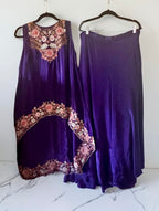 Purple hi-low co-ord set