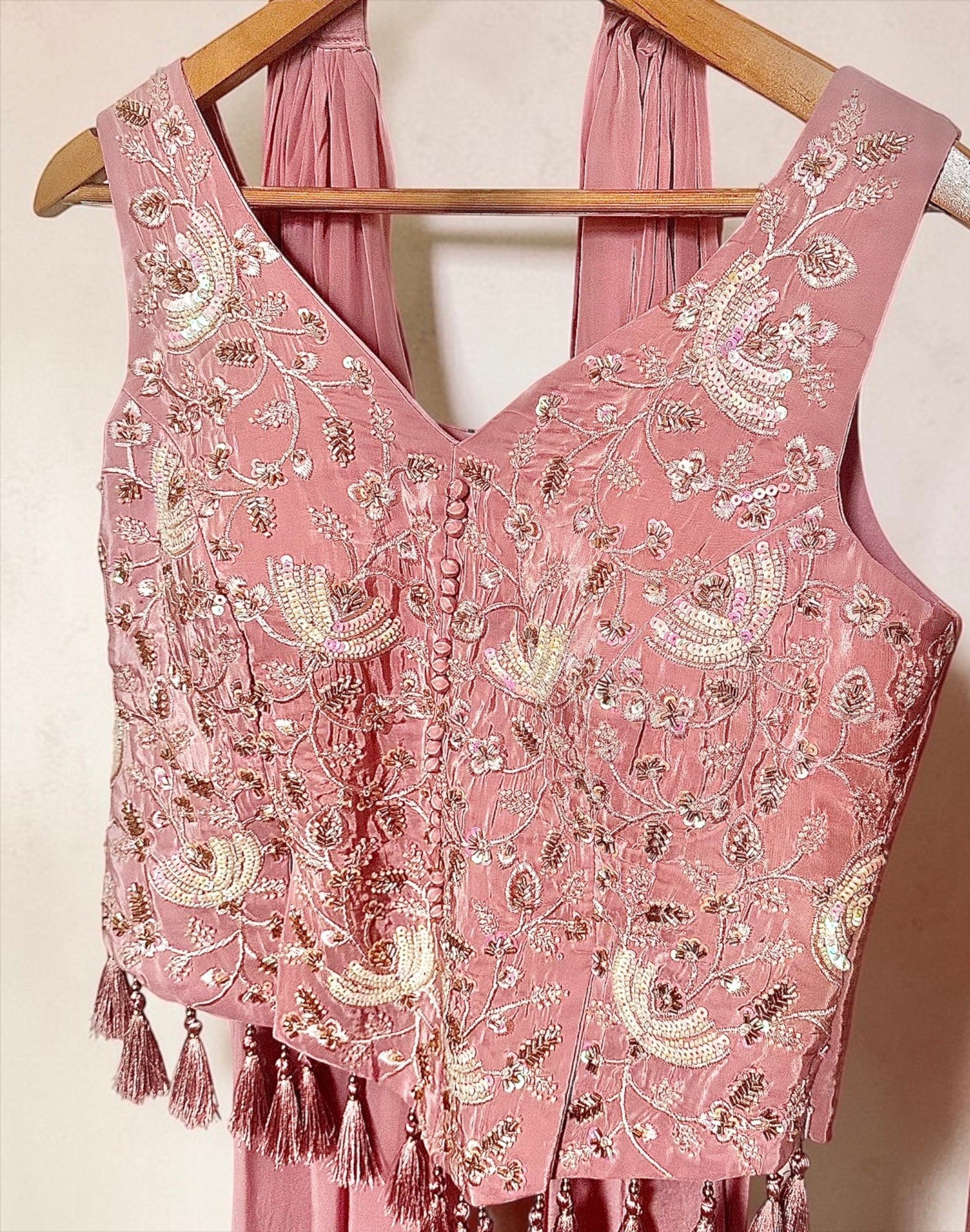 Pink 3-piece fusion outfit