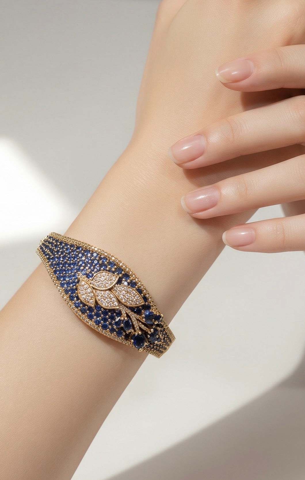 Blue stone ad bracelet