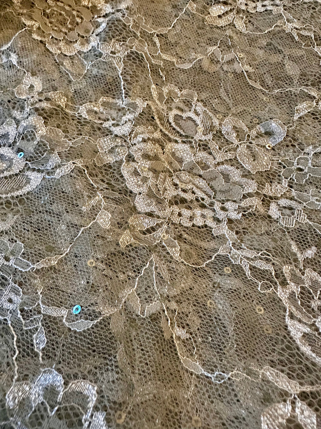 Sea-green chantley lace saree