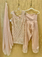 Peach salwaar suit