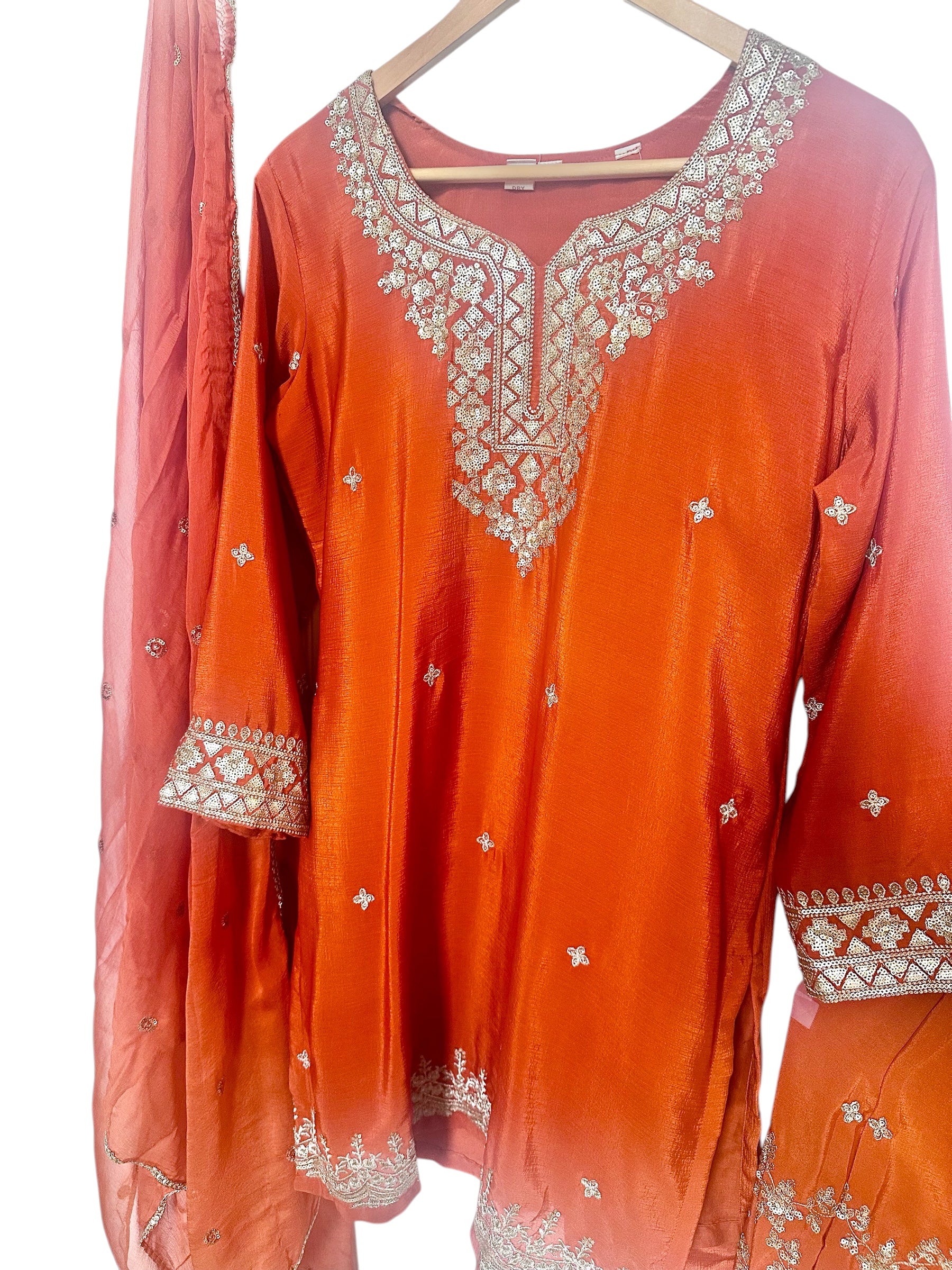 Rustish orange Sharara suit