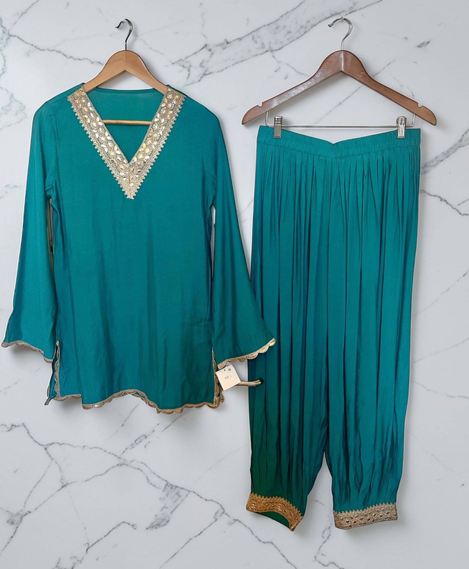 Teal blue co- ord set