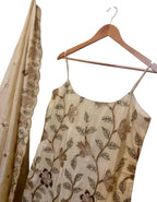 Ivory sequins suit