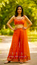 Rustish orange fusion outfit