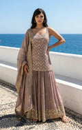 Lavender sharara suit