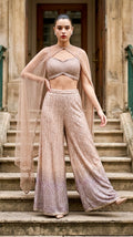 Peach n purple ombre fusion set