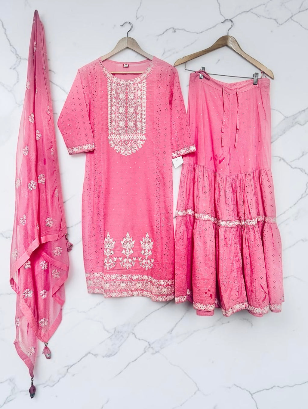 Pink garara suit