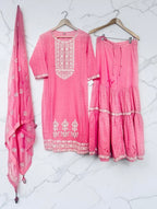 Pink garara suit