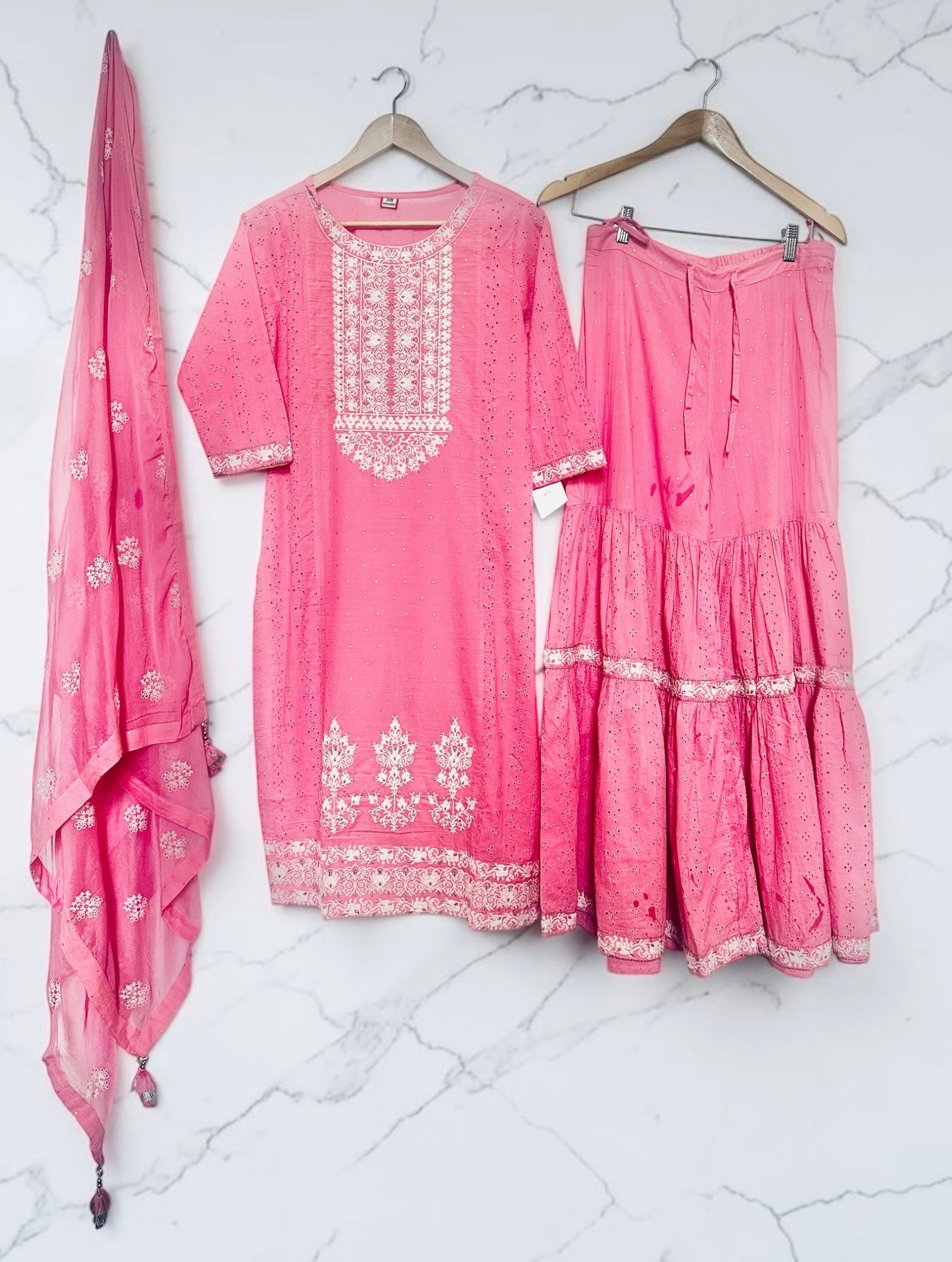 Pink garara suit
