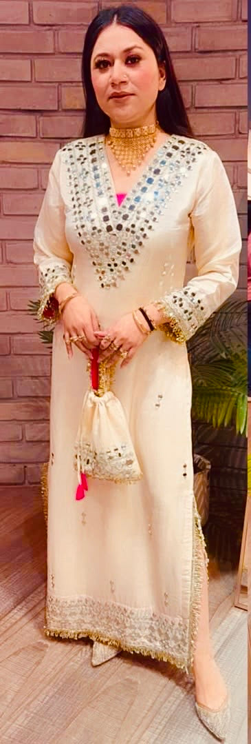 Ivory long dress