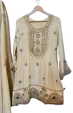Ivory n gold Sharara suit