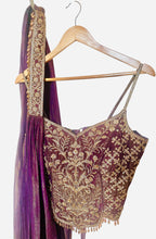 Purple corset style Sharara set