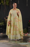 Light yellow floral suit
