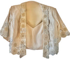 Ivory dhoti skirt set