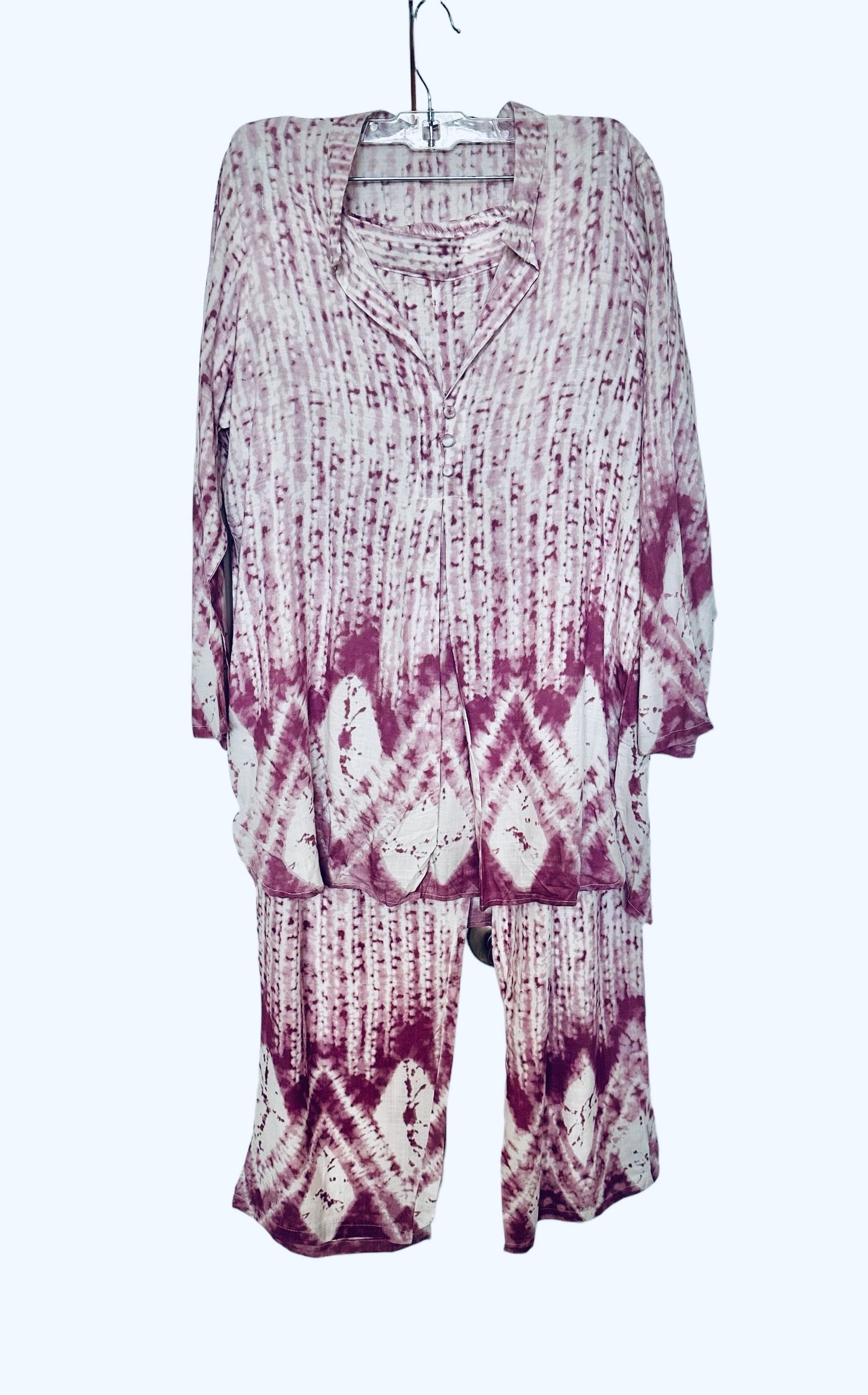 Mauve tie & dye co-ord set