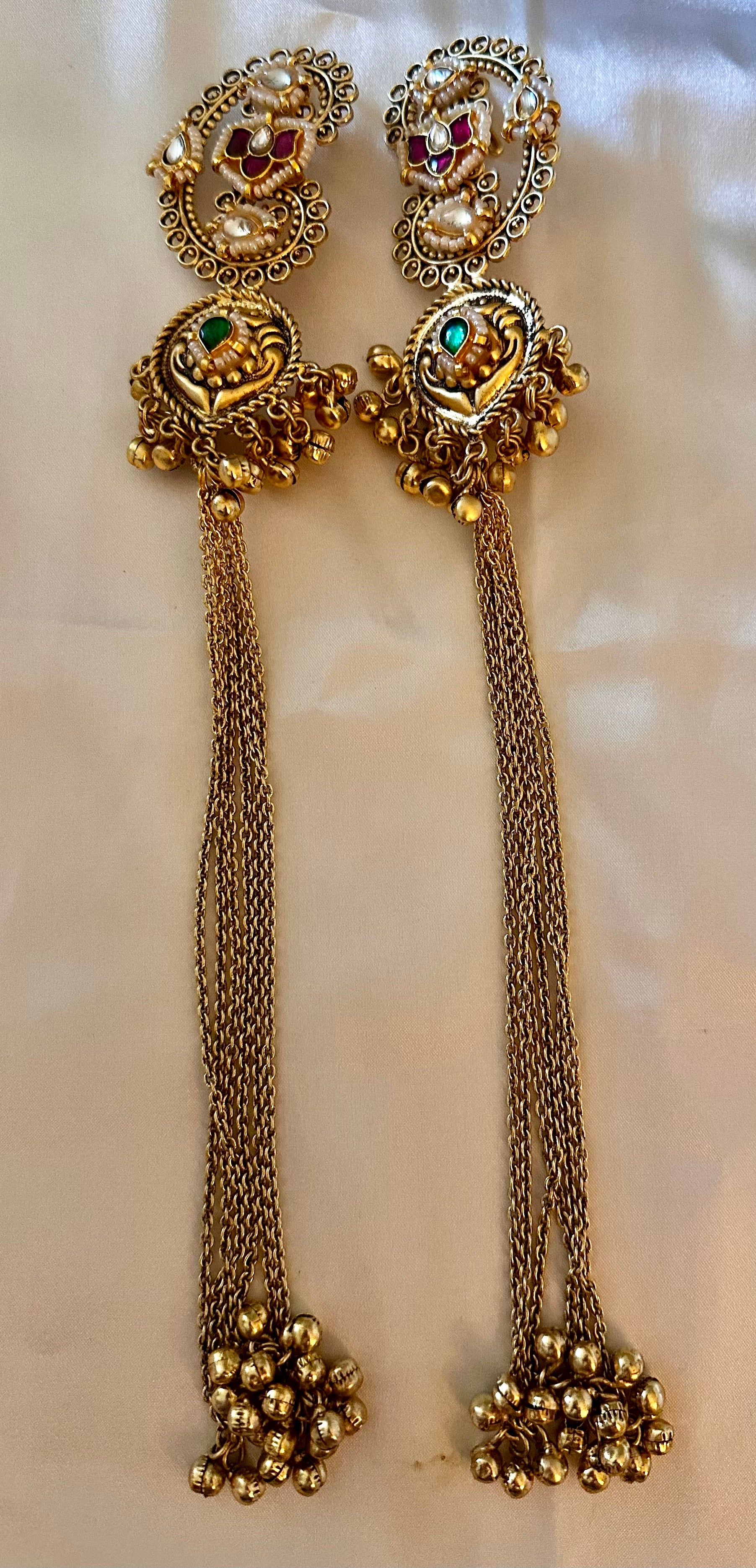 Ear cuff long earrings