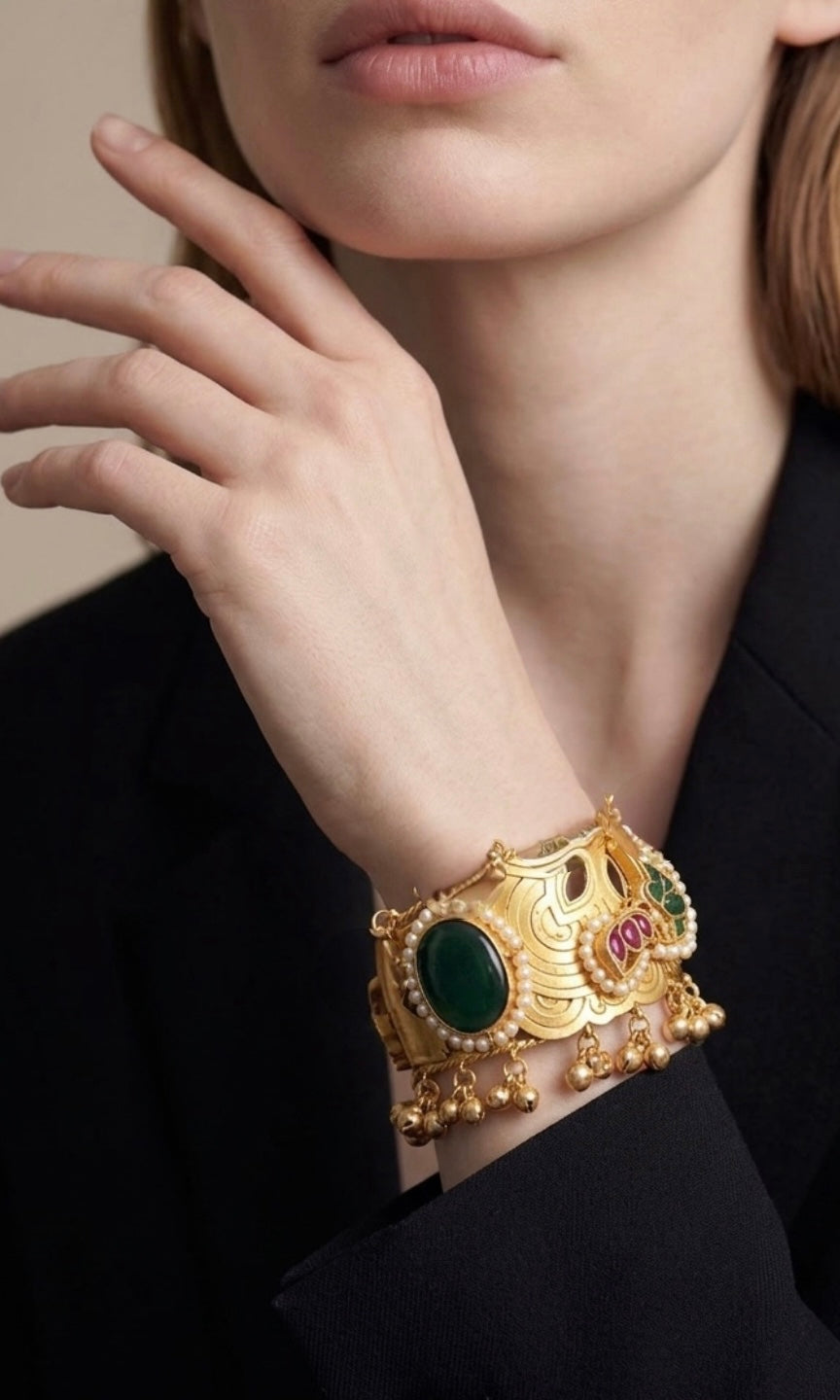 Multi -colored stone bracelet
