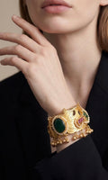Multi -colored stone bracelet