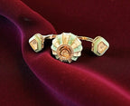 Mint green 2-finger ring