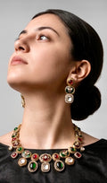 Ruby n emerald stone set