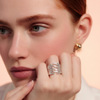 Silver ad ring