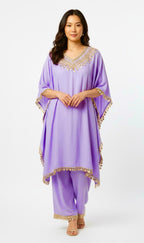 Mauve kaftaan set