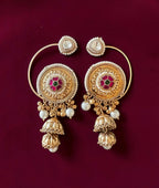 2-tiered jhumka earrings