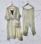 Mint green kaftaan set