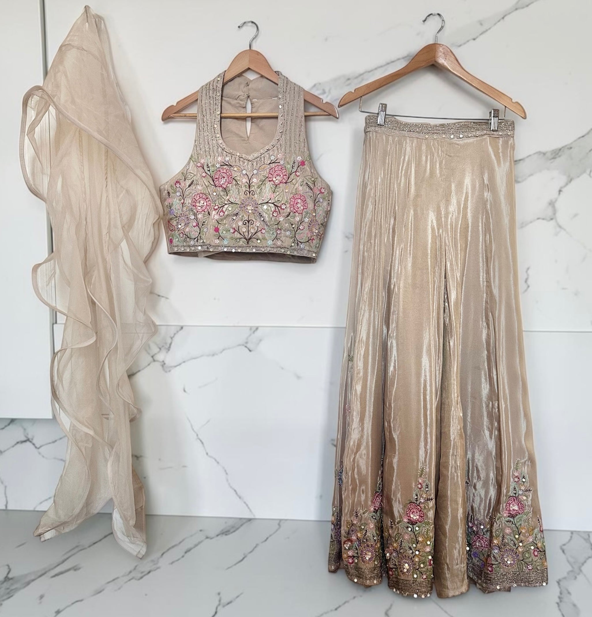 Taupe palazzo fusion set